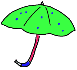Ombrello verde